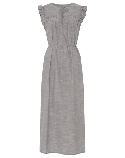 Frau - Stockholm Long Kjole - Coffee Quartz Stripe